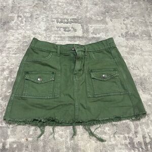 American Eagle Outfitters Green Mini Skirt